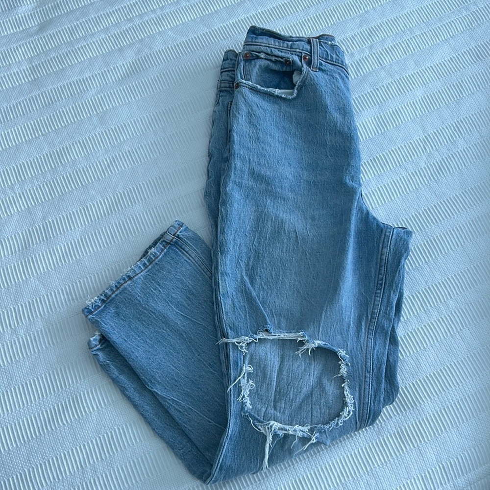 Abercrombie light wash jeans